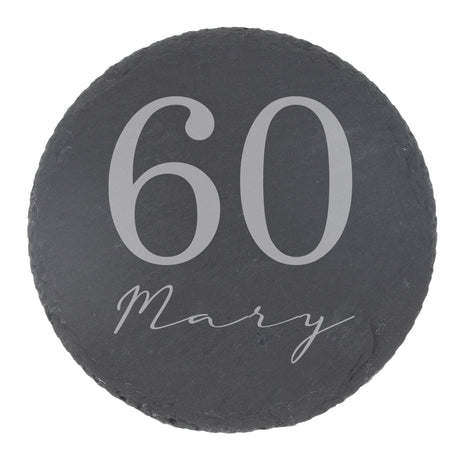 Round Slate Coaster