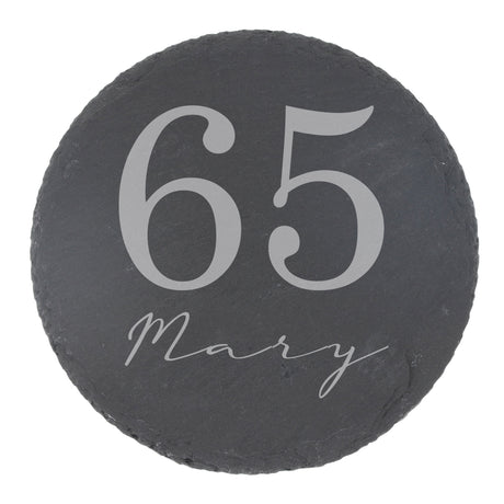 Round Slate Coaster