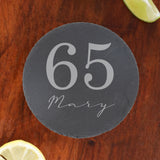 Round Slate Coaster