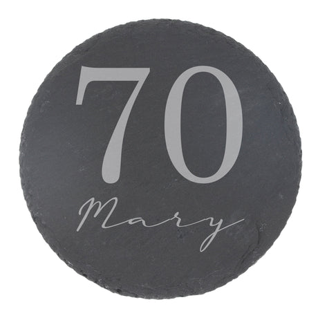 Round Slate Coaster