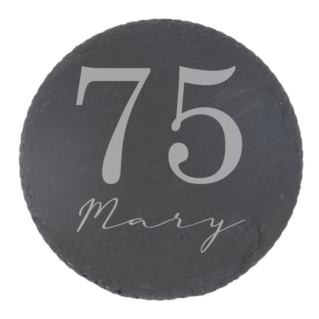 Round Slate Coaster