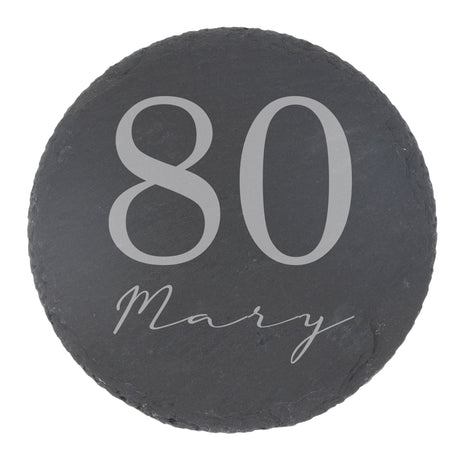 Round Slate Coaster