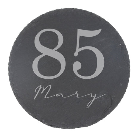 Round Slate Coaster