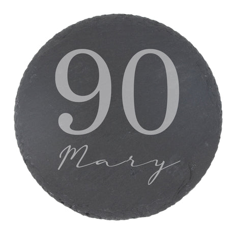Round Slate Coaster