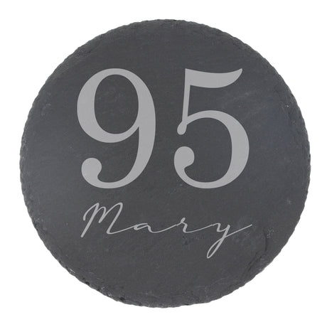 Round Slate Coaster