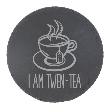 Round Slate Coaster