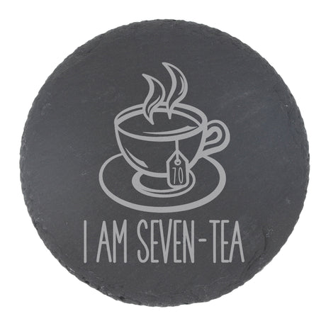 Round Slate Coaster