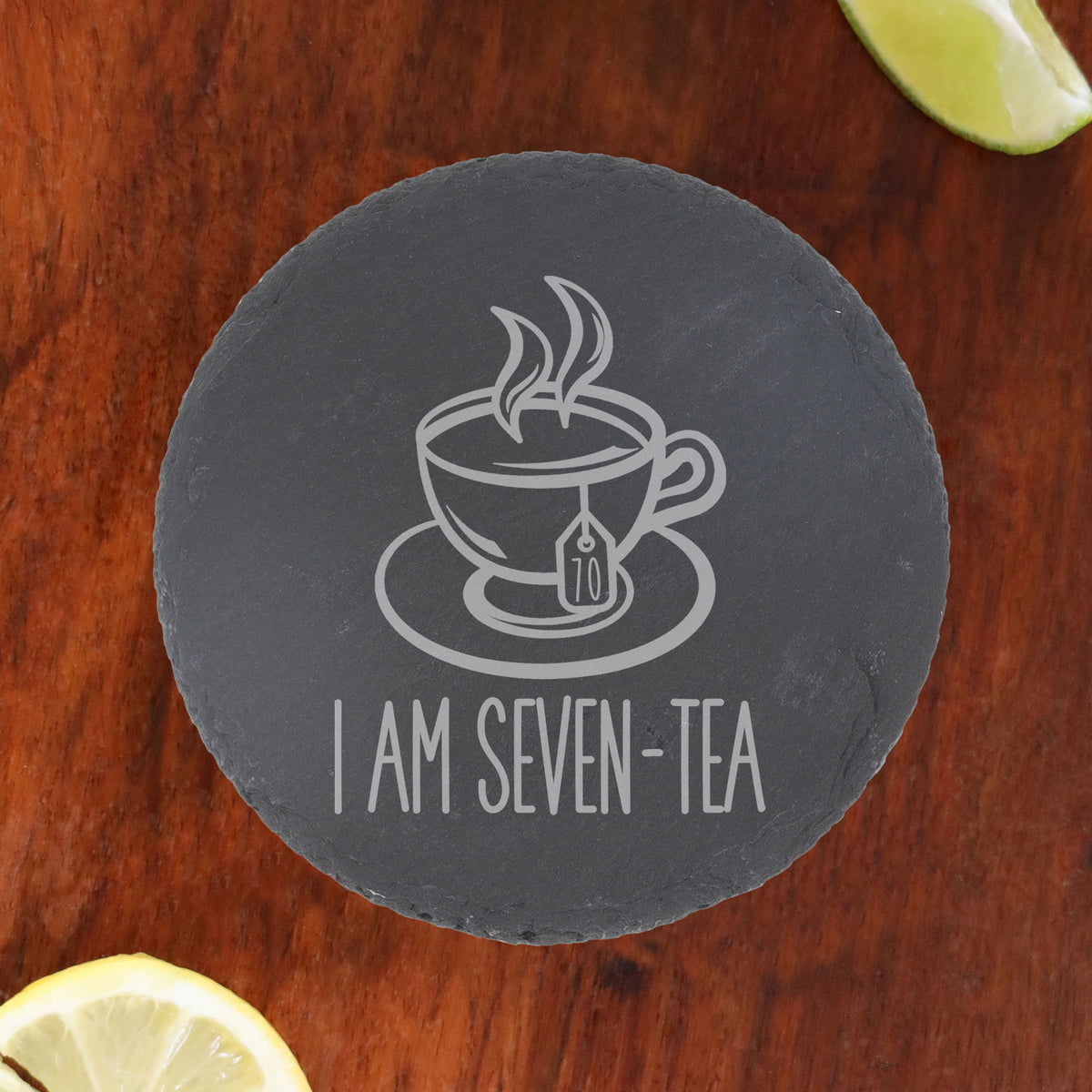 Round Slate Coaster