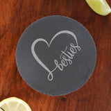 Round Slate Coaster