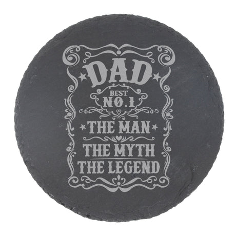 Round Slate Coaster