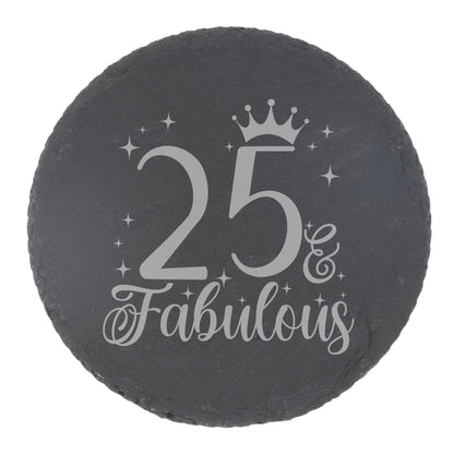 Round Slate Coaster