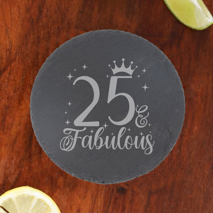Round Slate Coaster