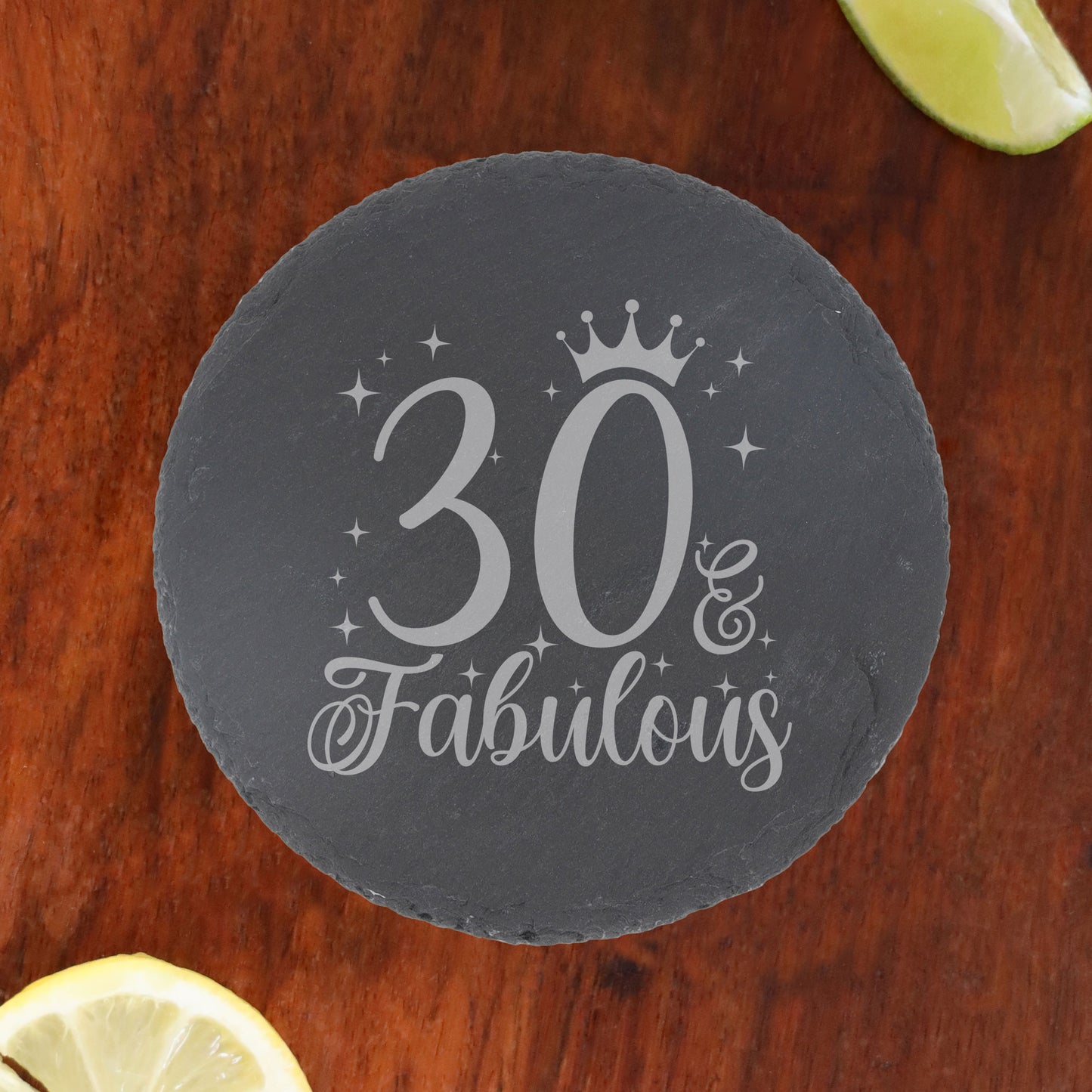 Round Slate Coaster