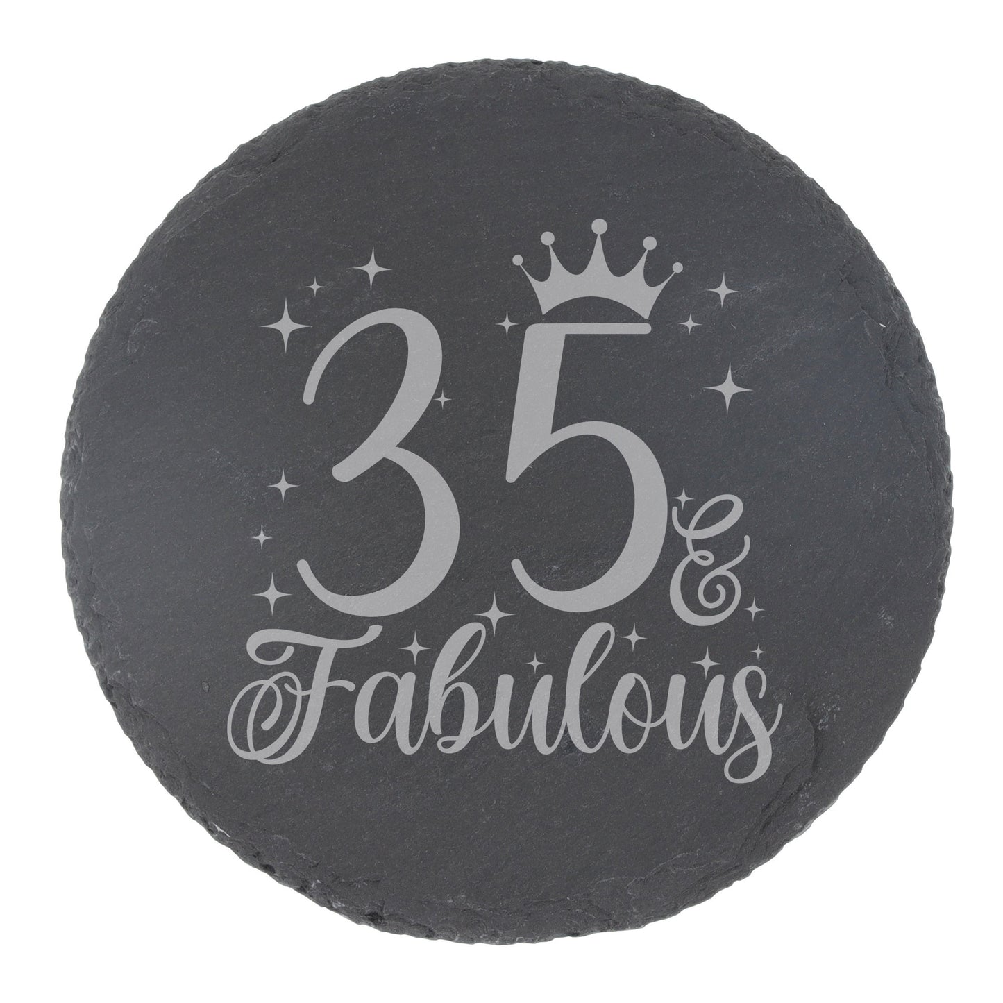 Round Slate Coaster