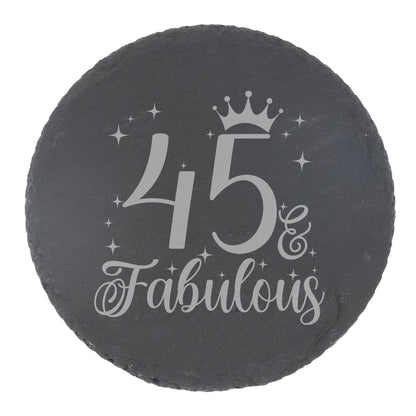 Round Slate Coaster