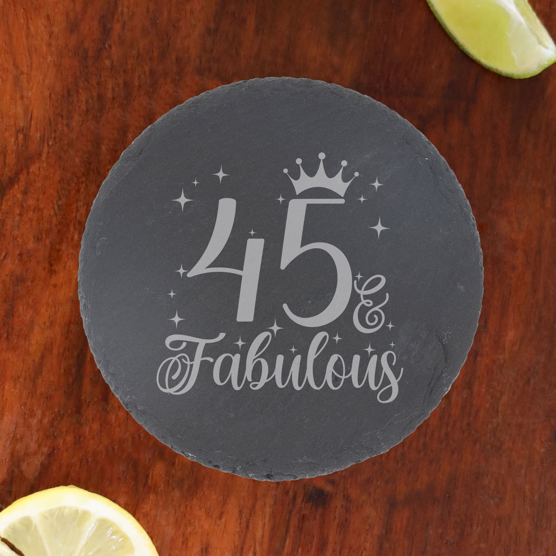 Round Slate Coaster