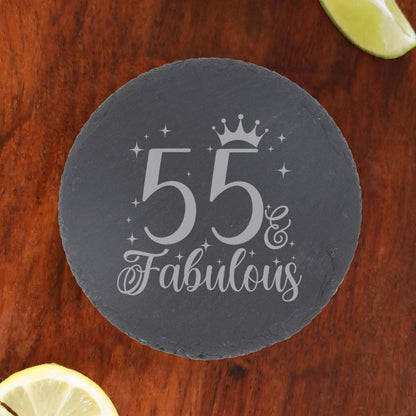 Round Slate Coaster