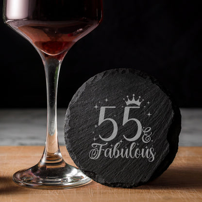 Round Slate Coaster