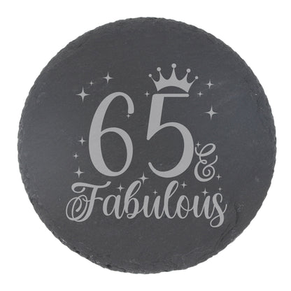 Round Slate Coaster