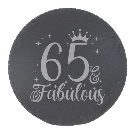 Round Slate Coaster