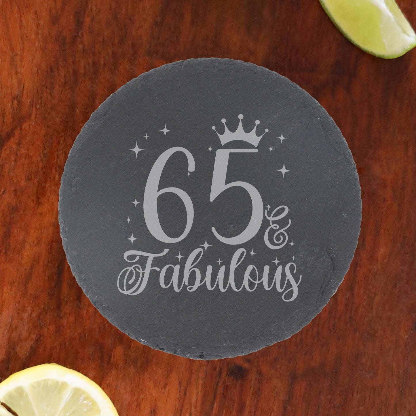 Round Slate Coaster