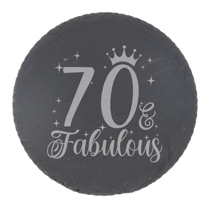Round Slate Coaster