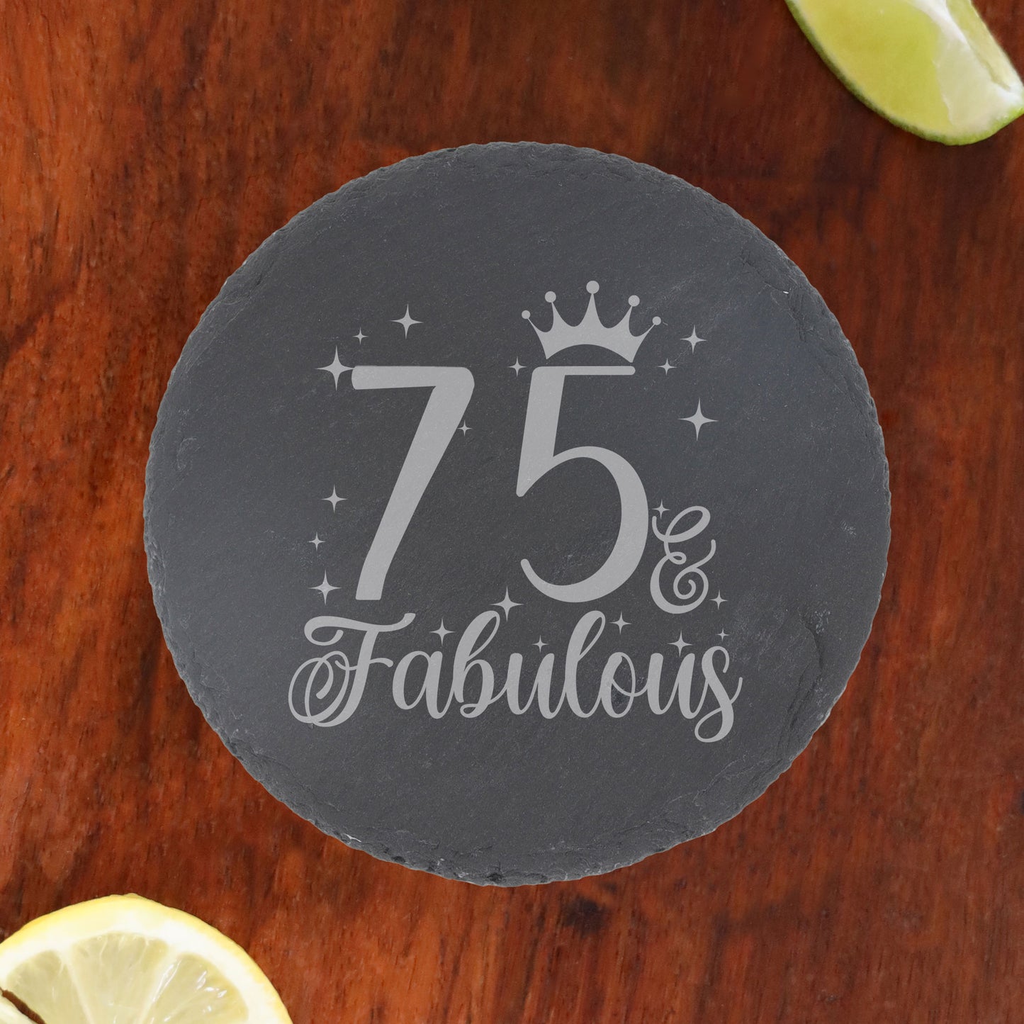 Round Slate Coaster
