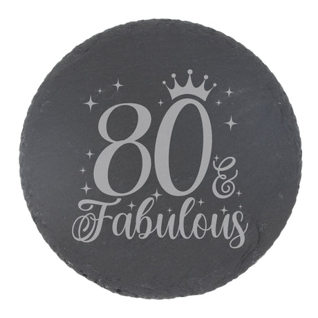 Round Slate Coaster