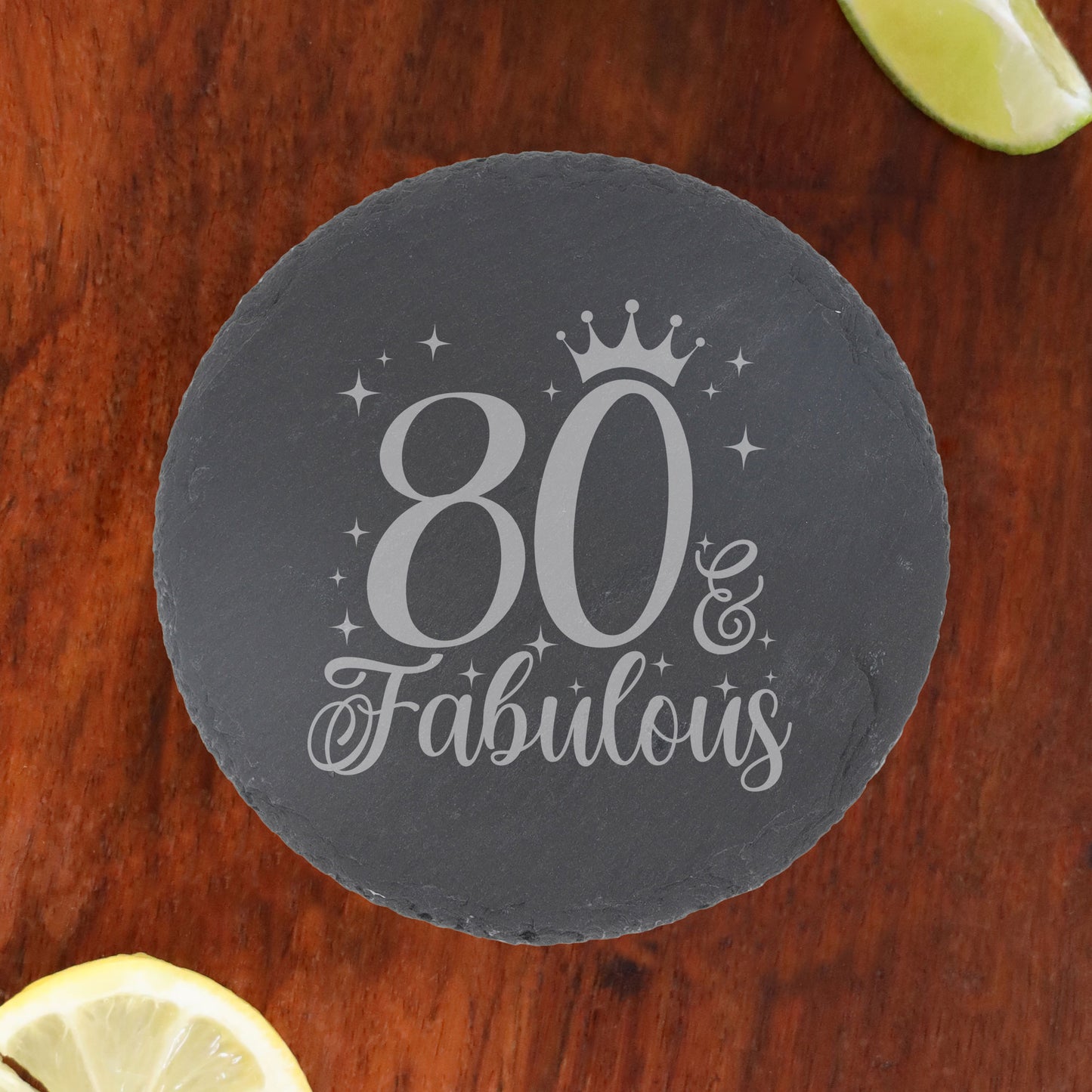 Round Slate Coaster