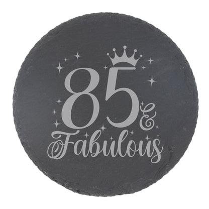 Round Slate Coaster