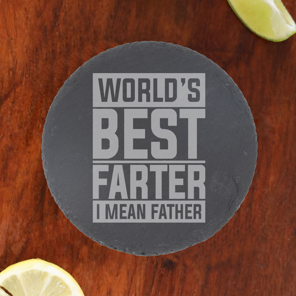 Round Slate Coaster