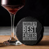 Round Slate Coaster