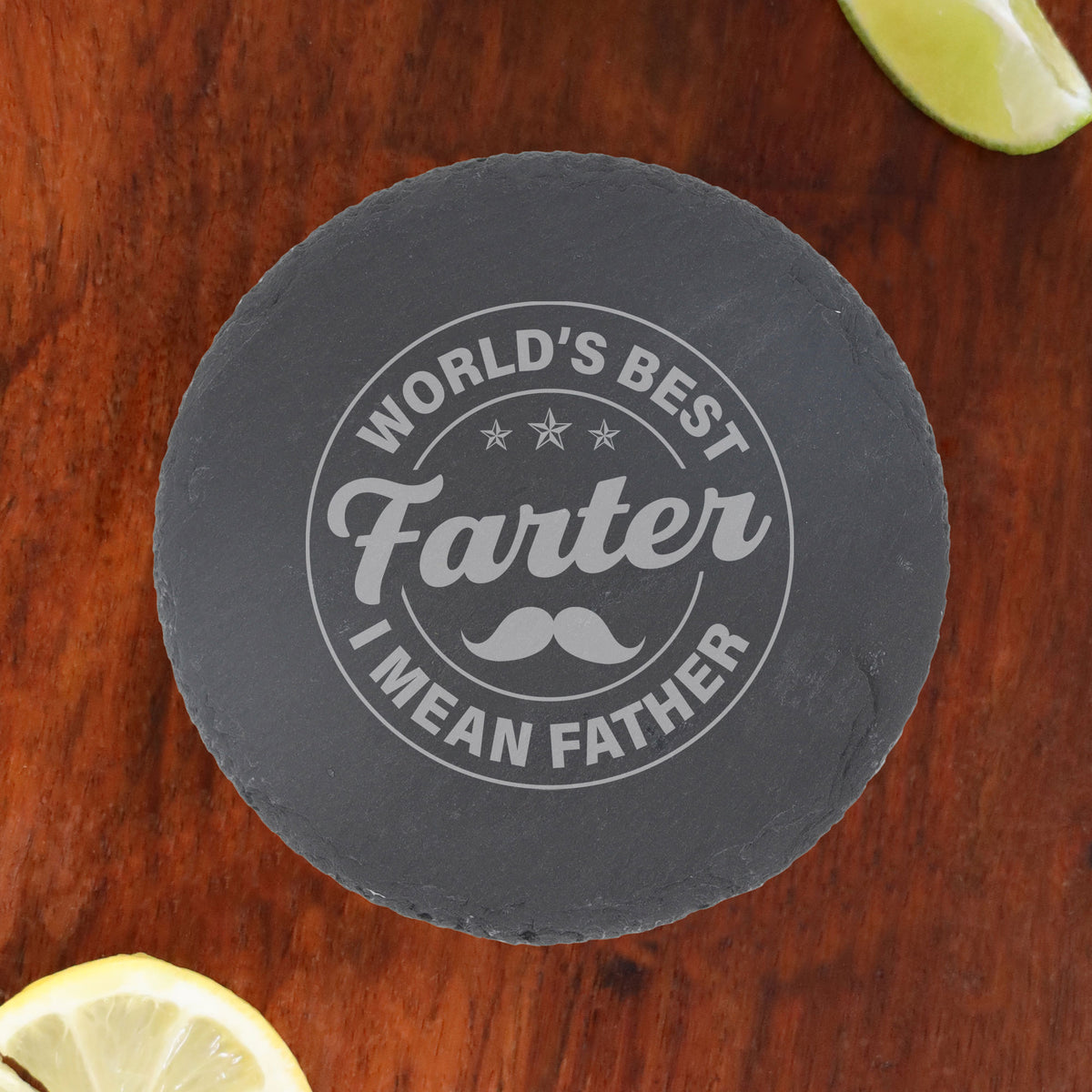 Round Slate Coaster