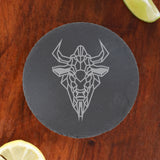 Round Slate Coaster