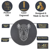 Round Slate Coaster