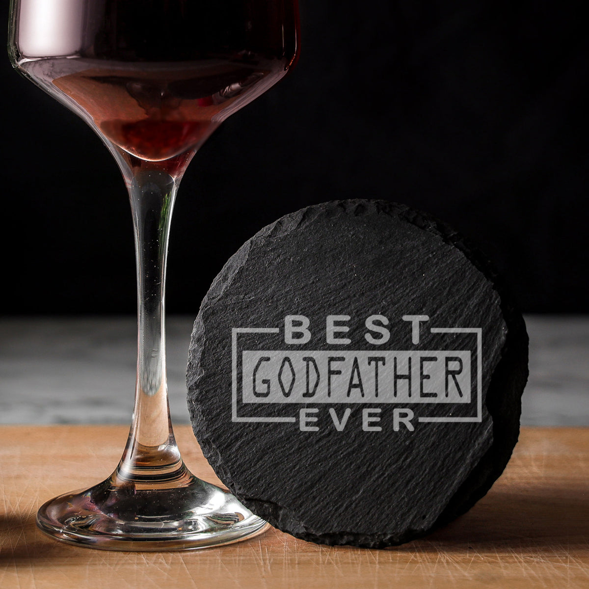 Round Slate Coaster