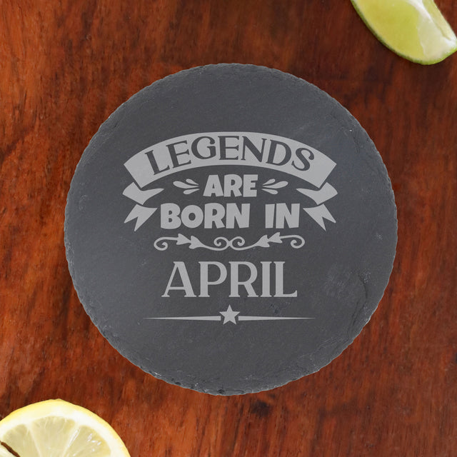 Round Slate Coaster