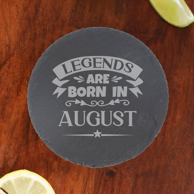 Round Slate Coaster