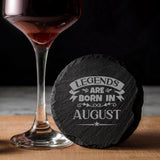 Round Slate Coaster