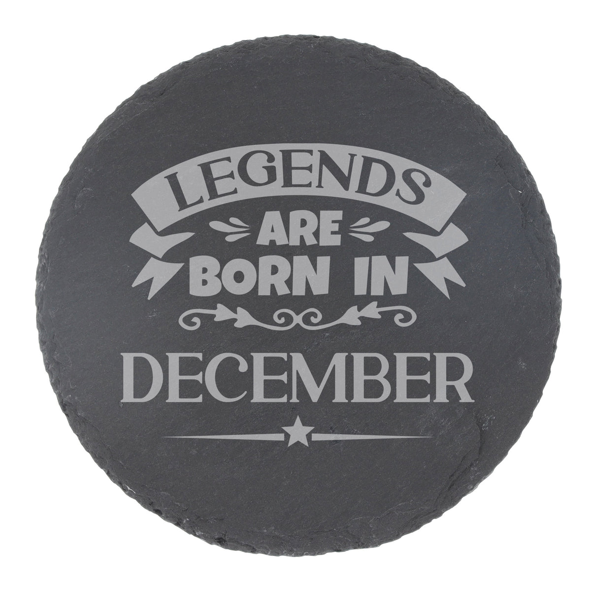 Round Slate Coaster
