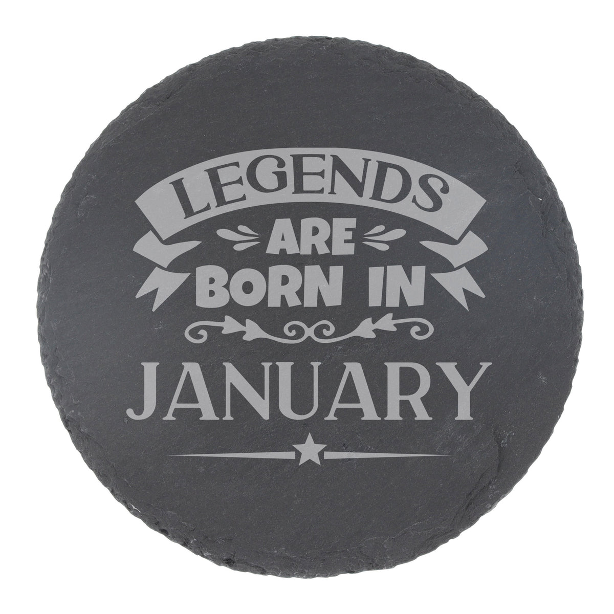 Round Slate Coaster