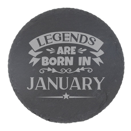 Round Slate Coaster