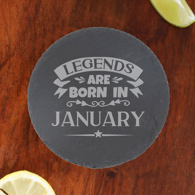 Round Slate Coaster