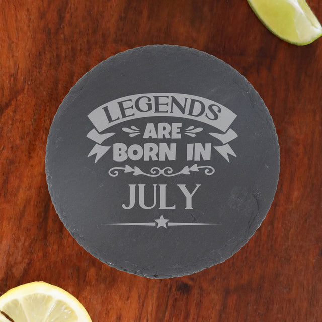 Round Slate Coaster