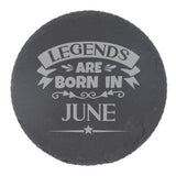 Round Slate Coaster