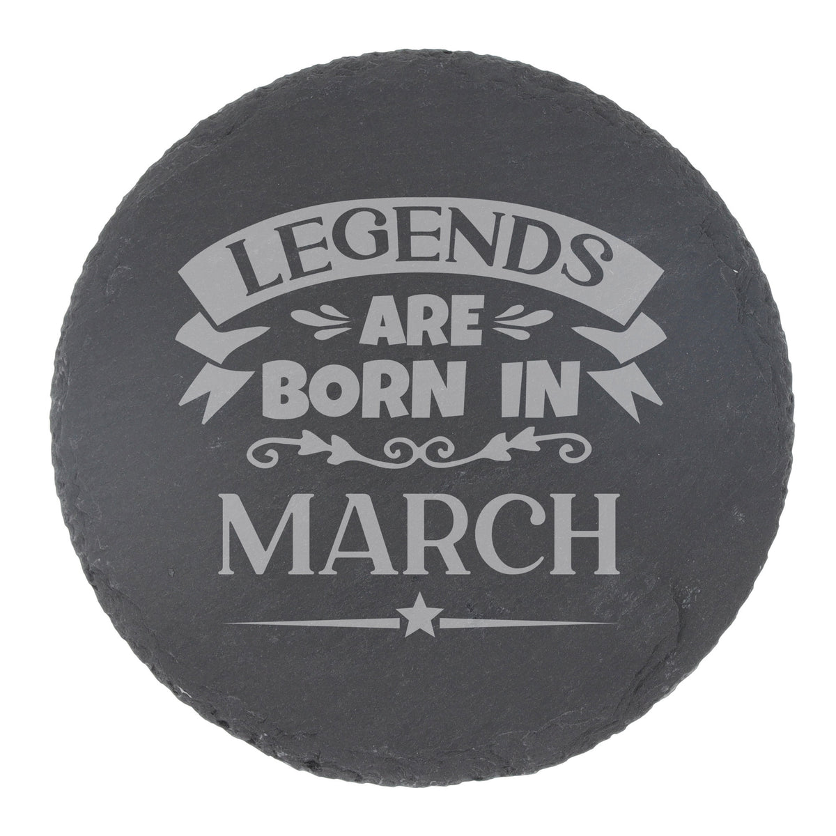 Round Slate Coaster