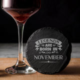 Round Slate Coaster
