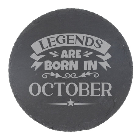 Round Slate Coaster