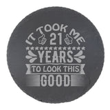 Round Slate Coaster