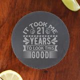 Round Slate Coaster